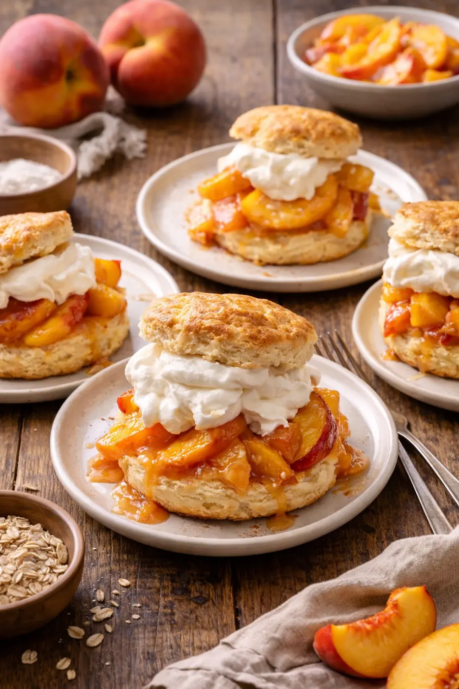 North Fork Peach Shortcake